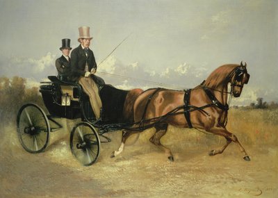 M. le comte de M. dans son cabriolet - Louis Robert Heyrault